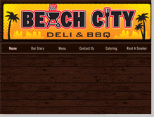 Tablet Screenshot of beachcitydelibbq.com